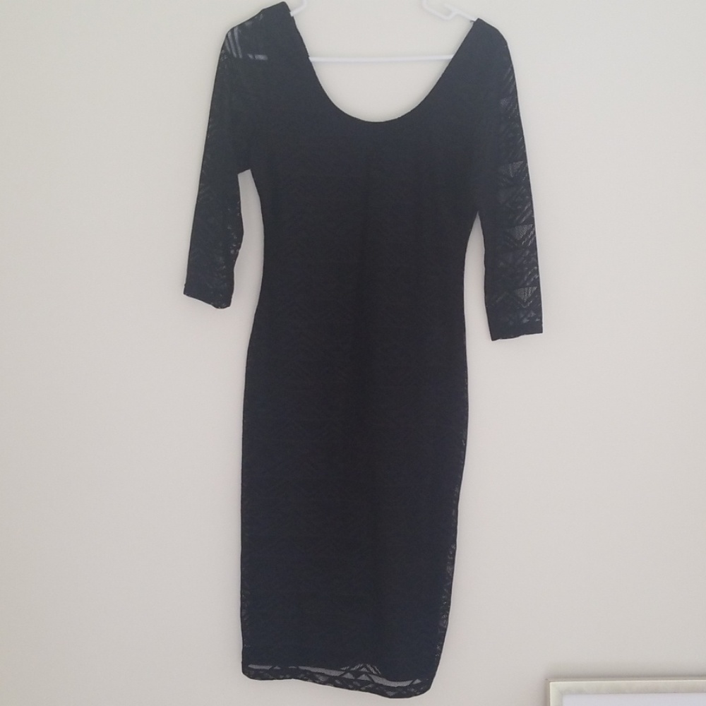 Black bandage dress